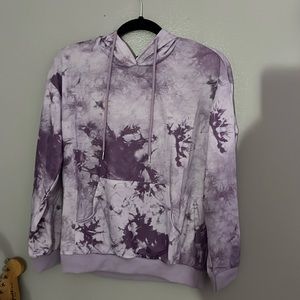 purple ty dye hoodie